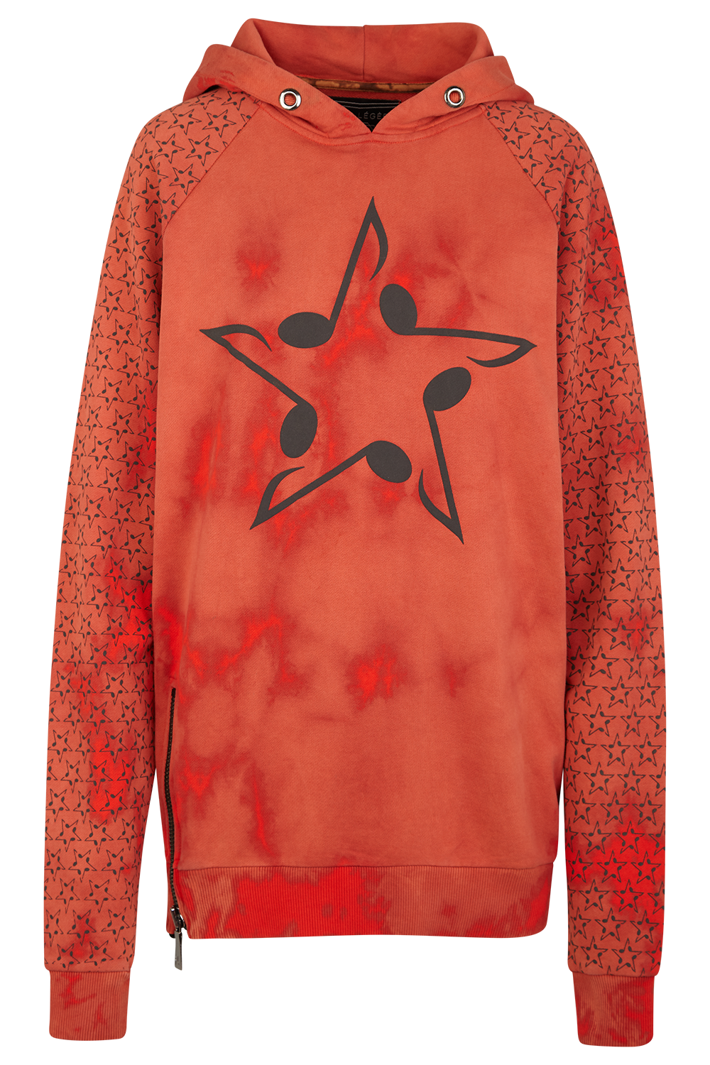 Loose Fit Hoody Musicstar rubber Print 