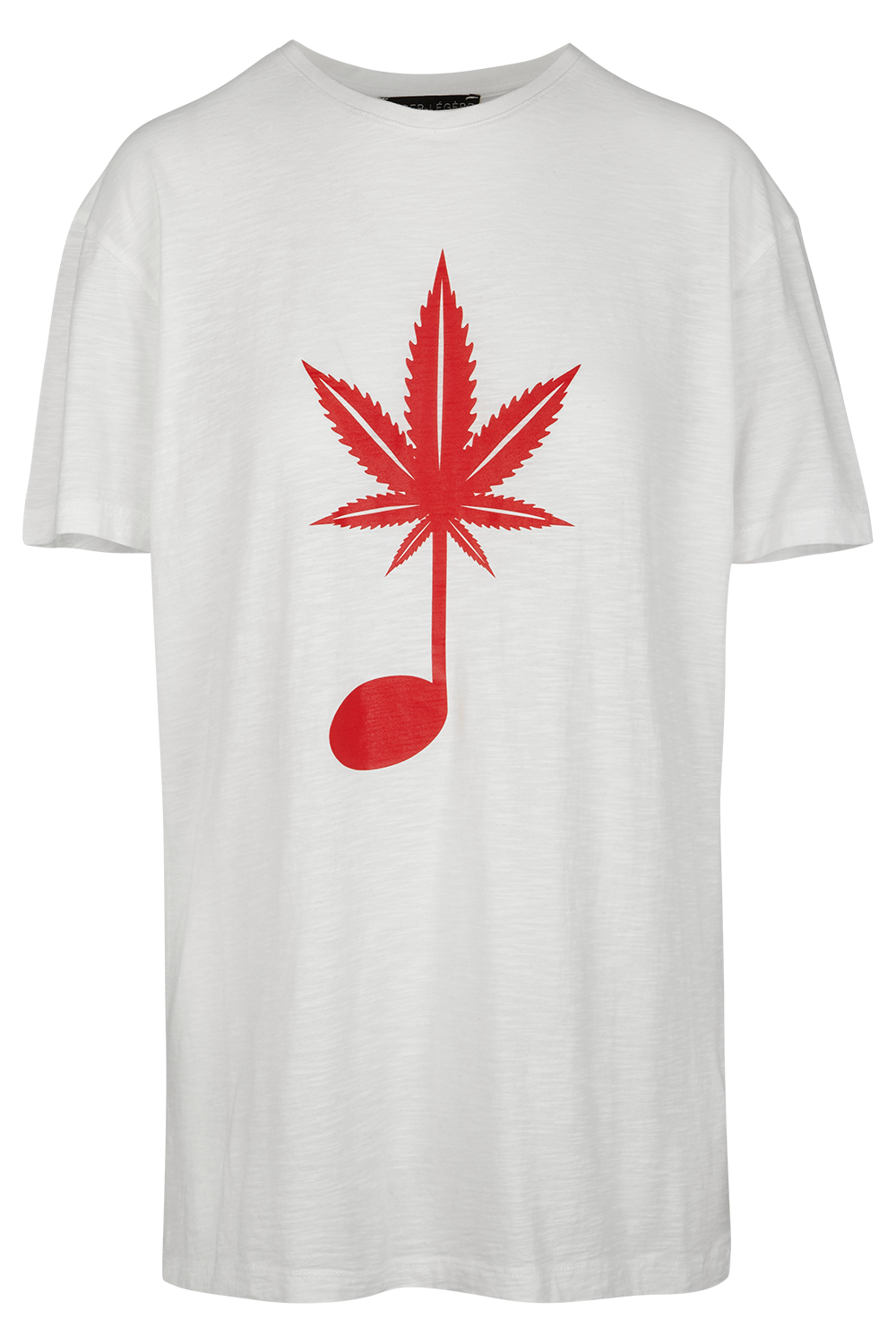 Classic Fit T-Shirt - Music Hemp Leaf White