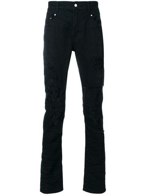 Classic Super Skinny Jeans - destressed optik
