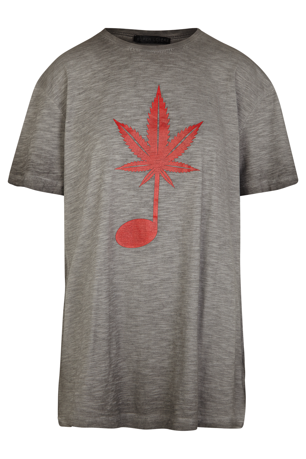Classic Fit T-Shirt - Music Hemp Leaf Mud