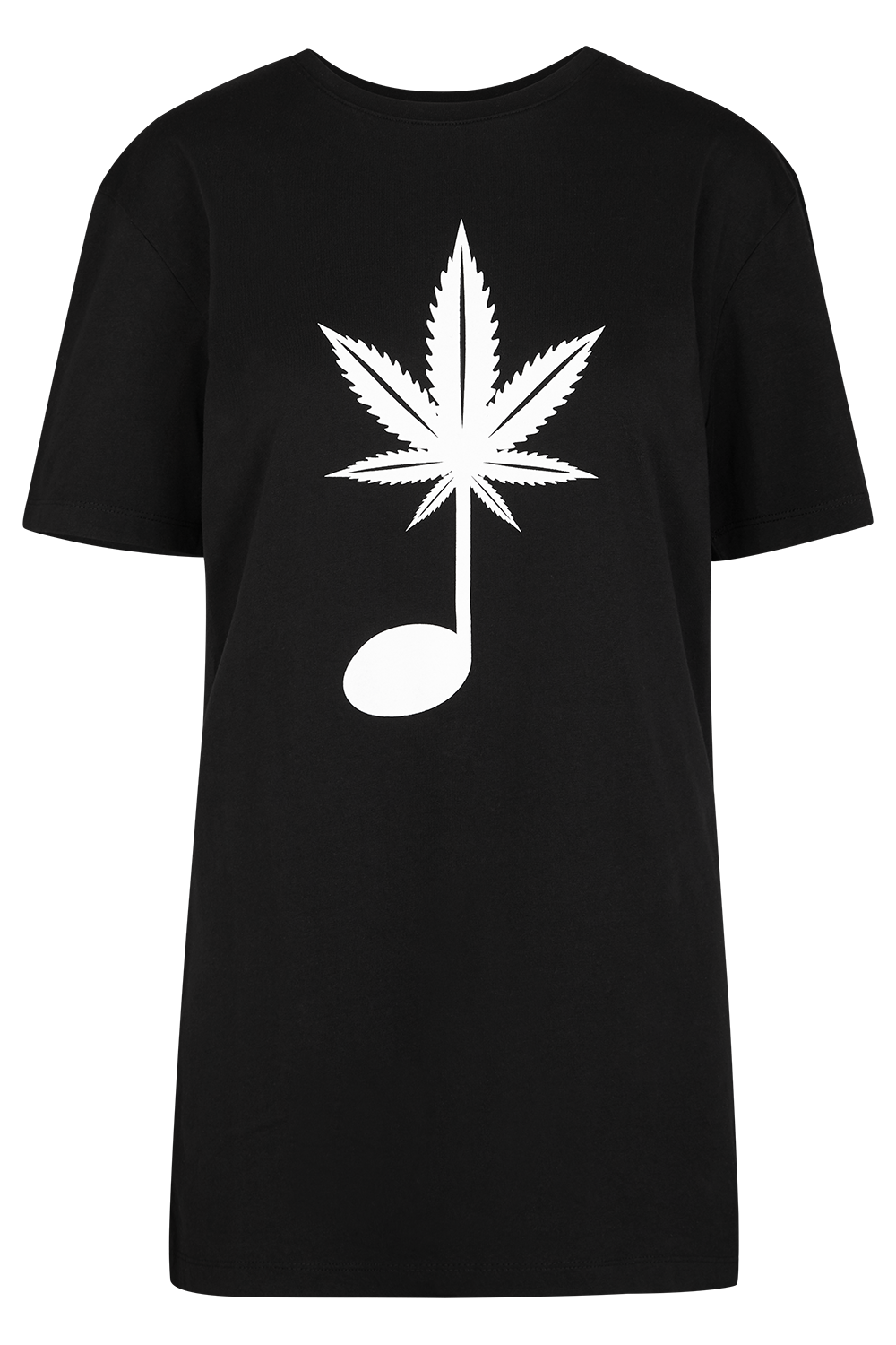 Classic Fit T-Shirt - Music Hemp Leaf Black